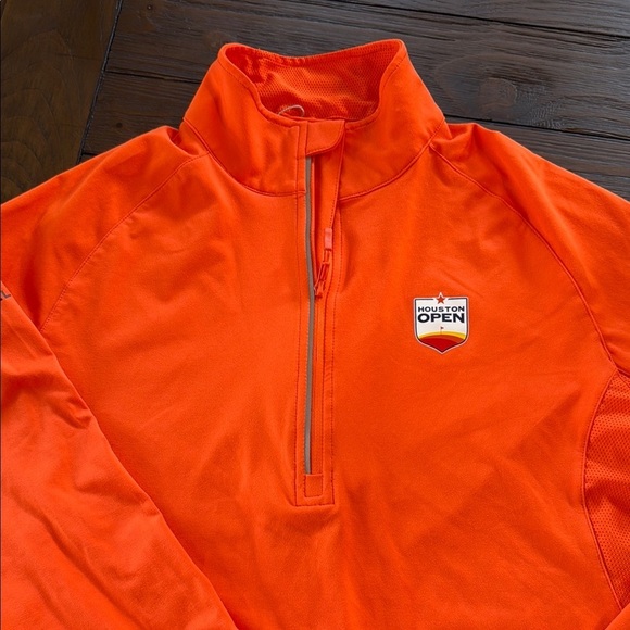 Levelwear Houston Open Women's Orange Half-Zip Pullover Large Golf - Picture 2 of 9
